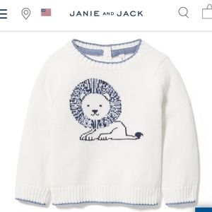 Janie and Jack Lion sweater